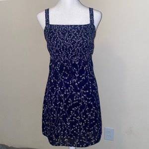 Vintage 90s Floral Babydoll Milkmaid Mini Dress. Size small.